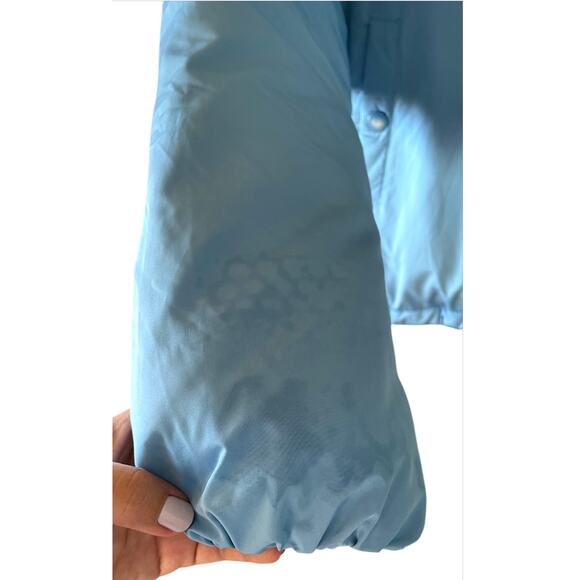 BDG Isla Lightweight Funnel Neck Puffer Jacket Light Blue Size XS - Picture 7 of 14